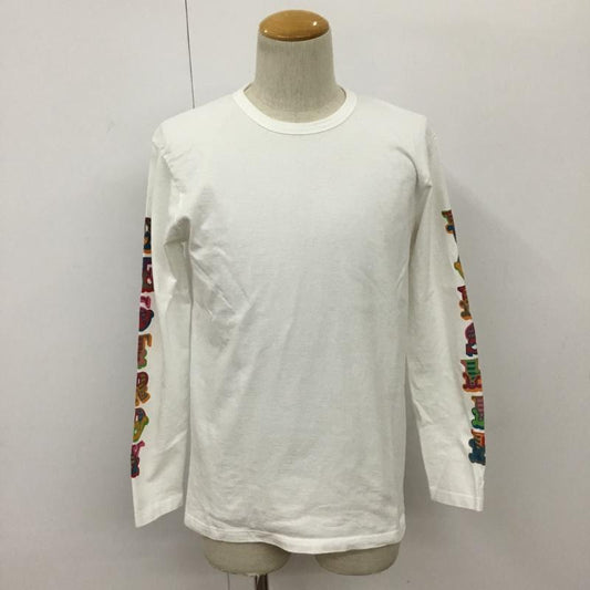 デンハム DENHAM Tシャツ 長袖 ロゴT ロゴ、文字 白 / ホワイト /  メンズ USED 古着 中古 10089892