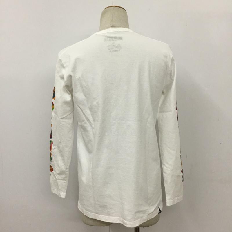 デンハム DENHAM Tシャツ 長袖 ロゴT ロゴ、文字 白 / ホワイト /  メンズ USED 古着 中古 10089892