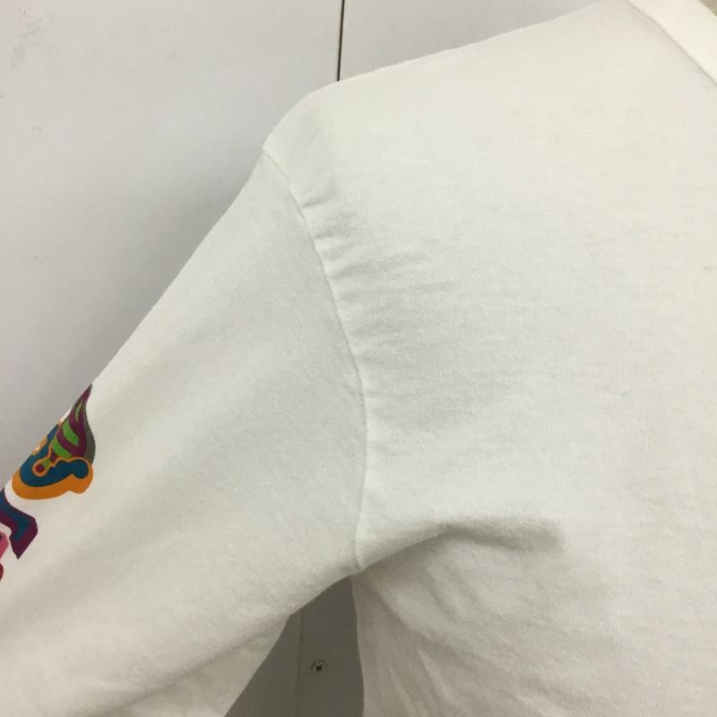 デンハム DENHAM Tシャツ 長袖 ロゴT ロゴ、文字 白 / ホワイト /  メンズ USED 古着 中古 10089892