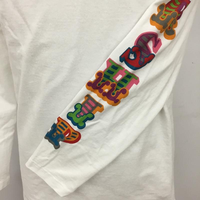 デンハム DENHAM Tシャツ 長袖 ロゴT ロゴ、文字 白 / ホワイト /  メンズ USED 古着 中古 10089892