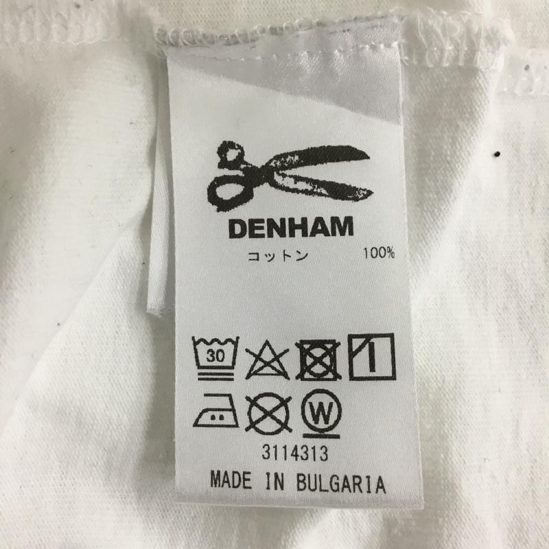 デンハム DENHAM Tシャツ 長袖 ロゴT ロゴ、文字 白 / ホワイト /  メンズ USED 古着 中古 10089892