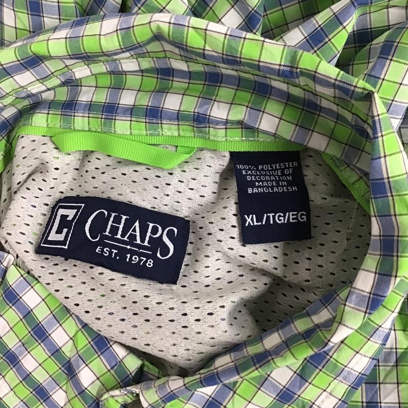 チャップス CHAPS シャツ、ブラウス 半袖 ボタンダウンシャツ XL チェック マルチカラー / マルチカラー / メンズ USED 古着 中古 10089920