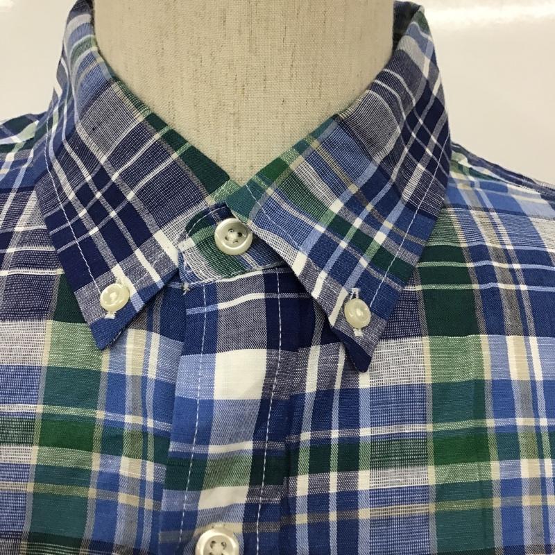 チャップス CHAPS シャツ、ブラウス 半袖 ボタンダウンシャツ L チェック マルチカラー / マルチカラー / メンズ USED 古着 中古 10089930