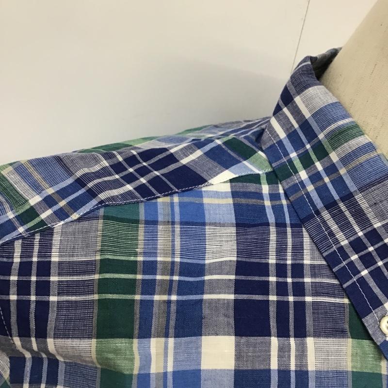 チャップス CHAPS シャツ、ブラウス 半袖 ボタンダウンシャツ L チェック マルチカラー / マルチカラー / メンズ USED 古着 中古 10089930