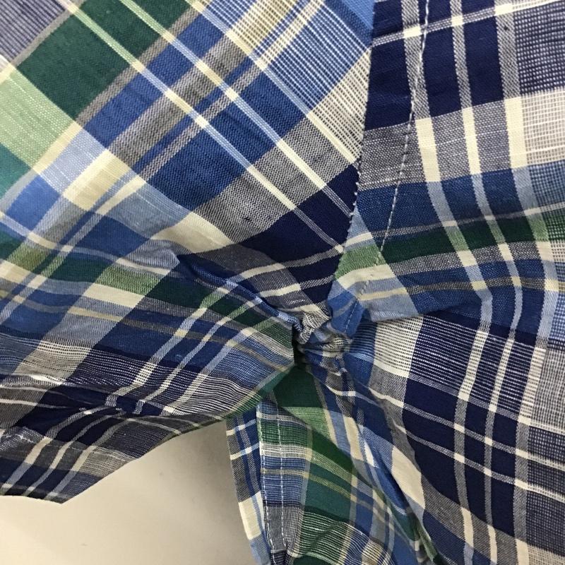 チャップス CHAPS シャツ、ブラウス 半袖 ボタンダウンシャツ L チェック マルチカラー / マルチカラー / メンズ USED 古着 中古 10089930
