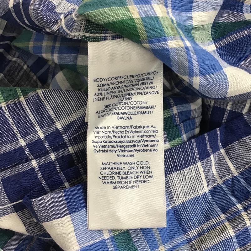 チャップス CHAPS シャツ、ブラウス 半袖 ボタンダウンシャツ L チェック マルチカラー / マルチカラー / メンズ USED 古着 中古 10089930