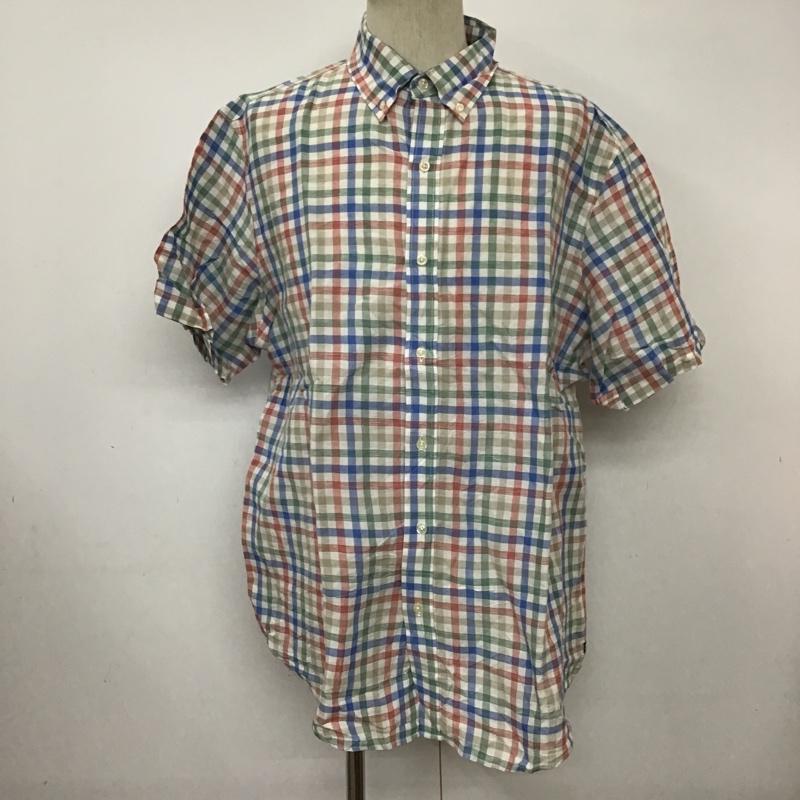 チャップス CHAPS シャツ、ブラウス 半袖 ボタンダウンシャツ XL チェック マルチカラー / マルチカラー / メンズ USED 古着 中古 10089931