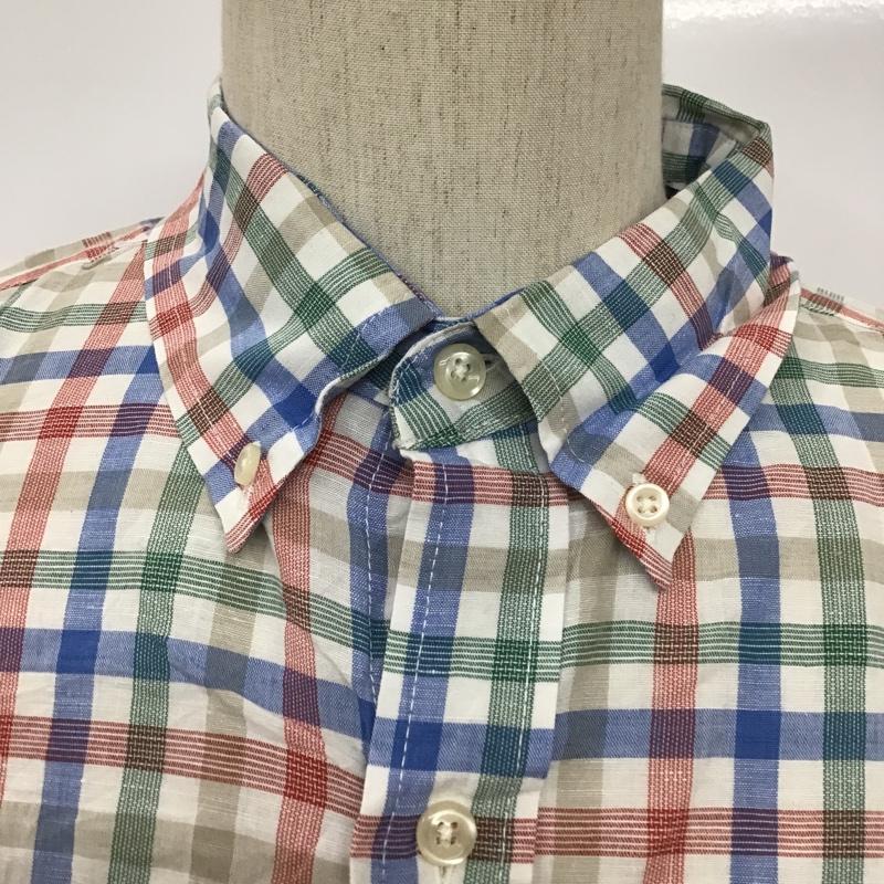 チャップス CHAPS シャツ、ブラウス 半袖 ボタンダウンシャツ XL チェック マルチカラー / マルチカラー / メンズ USED 古着 中古 10089931
