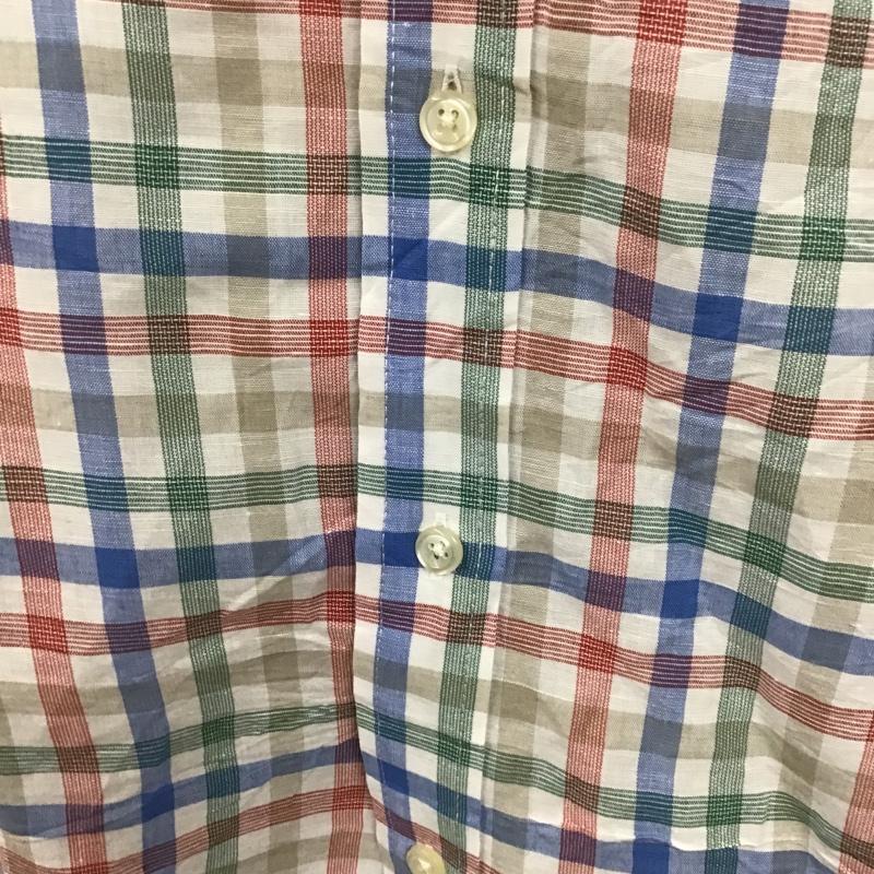 チャップス CHAPS シャツ、ブラウス 半袖 ボタンダウンシャツ XL チェック マルチカラー / マルチカラー / メンズ USED 古着 中古 10089931