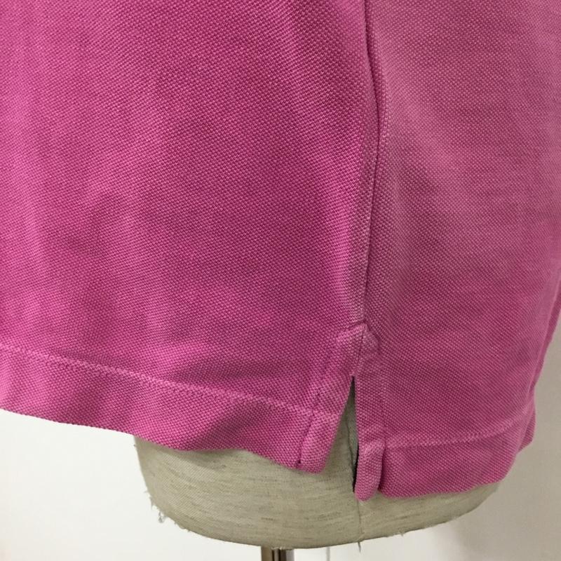 ディーゼル DIESEL ポロシャツ 半袖 S 無地 桃 / ピンク / メンズ USED 古着 中古 10089968