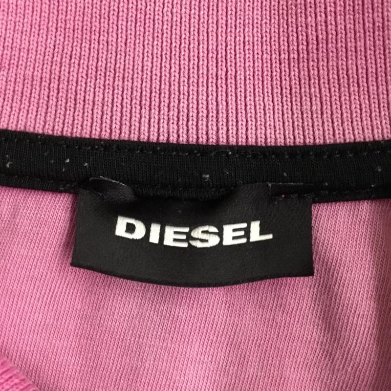 ディーゼル DIESEL ポロシャツ 半袖 S 無地 桃 / ピンク / メンズ USED 古着 中古 10089968
