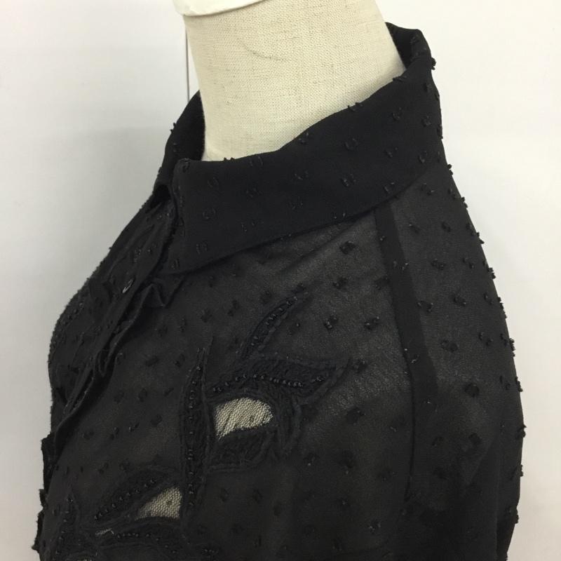 ザラベーシック ZARA BASIC シャツ、ブラウス 長袖 S 無地 黒 / ブラック / レディース USED 古着 中古 10090002