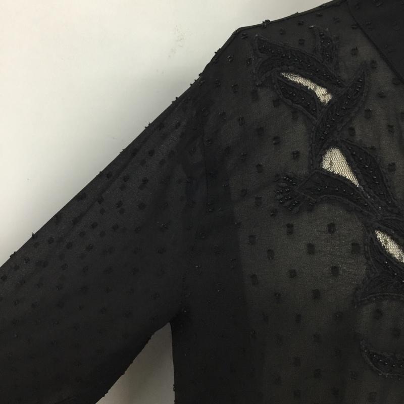 ザラベーシック ZARA BASIC シャツ、ブラウス 長袖 S 無地 黒 / ブラック / レディース USED 古着 中古 10090002