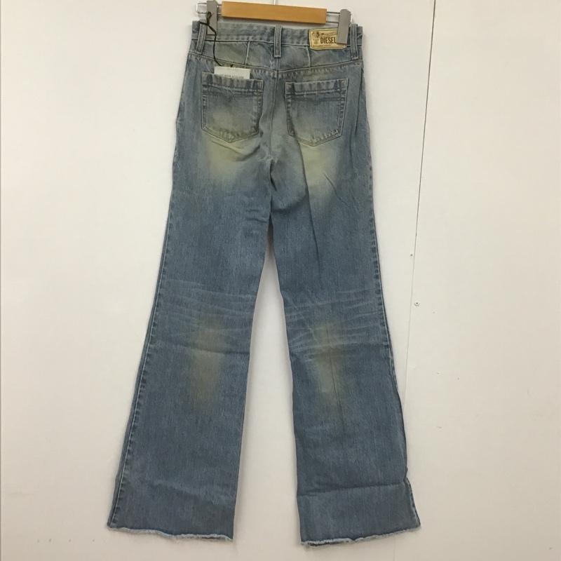 ディーゼル DIESEL パンツ デニム、ジーンズ FLAIRLEGG 0888Z ワイドパンツ W23L32 無地 水色 / ライトブルー / レディース USED 古着 中古 10090030