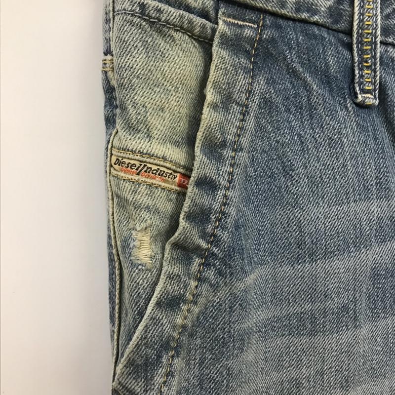 ディーゼル DIESEL パンツ デニム、ジーンズ FLAIRLEGG 0888Z ワイドパンツ W23L32 無地 水色 / ライトブルー / レディース USED 古着 中古 10090030