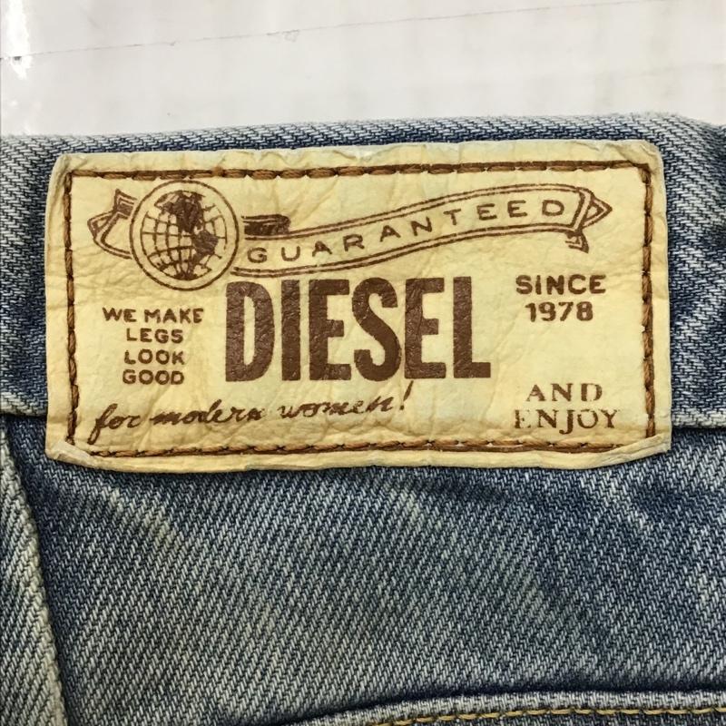 ディーゼル DIESEL パンツ デニム、ジーンズ FLAIRLEGG 0888Z ワイドパンツ W23L32 無地 水色 / ライトブルー / レディース USED 古着 中古 10090030