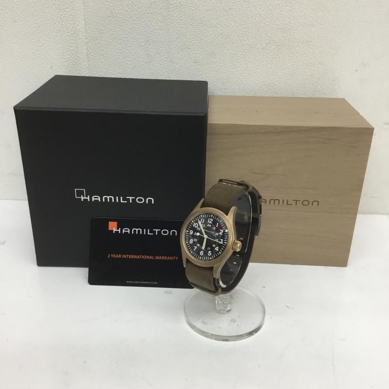 ハミルトン HAMILTON 腕時計 アナログ(自動巻き) カーキ フィールド MECHANICAL BRONZE メカニカル ブロンズ H69459530 メンズ USED 古着 中古 10090080
