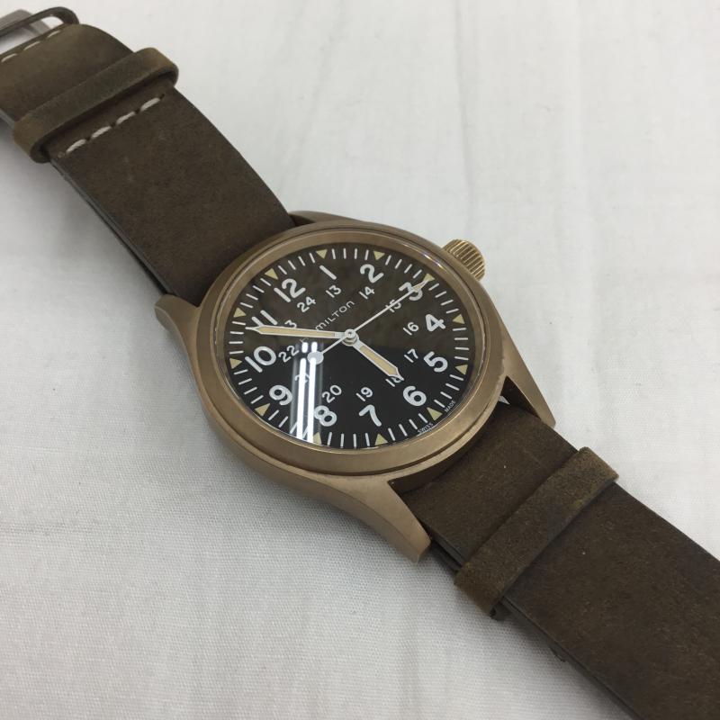 ハミルトン HAMILTON 腕時計 アナログ(自動巻き) カーキ フィールド MECHANICAL BRONZE メカニカル ブロンズ H69459530 メンズ USED 古着 中古 10090080