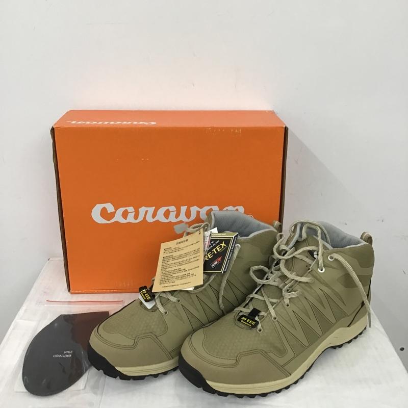 キャラバン Caravan アウトドアシューズ アウトドアシューズ 0010116 C1 LIGHT MID トレッキングシューズ 29cm 箱有 29.0cm ロゴ、文字 ベージュ / ベージュ / メンズ USED 古着 中古 10090082
