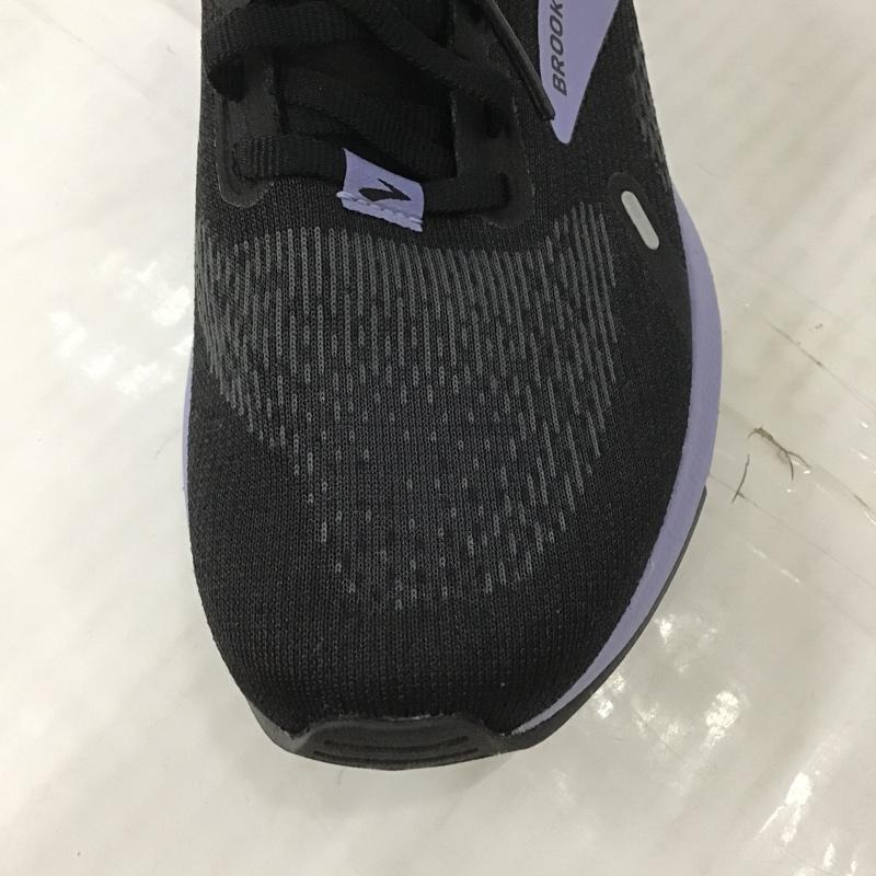 ブルックス BROOKS スニーカー スニーカー 120374 1B 060 Launch GTS 9 24.5cm 箱有 24.5cm ロゴ、文字 黒 / ブラック / X 紫 / パープル / レディース USED 古着 中古 10090084