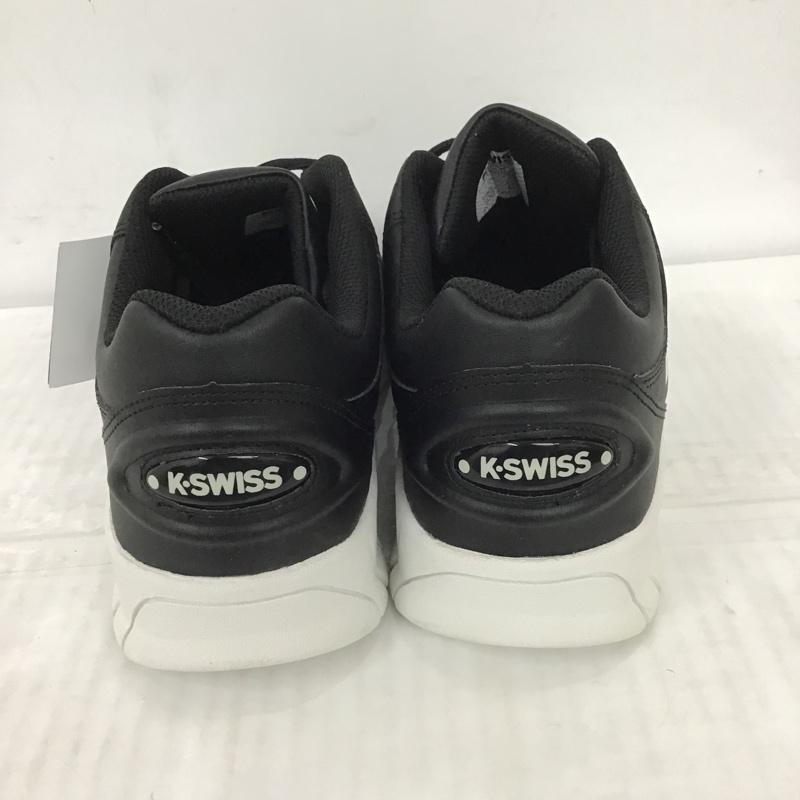 ケースイス K-SWISS スニーカー スニーカー 1KS012 25cm 箱有 25.0cm ロゴ、文字 黒 / ブラック / X 白 / ホワイト / メンズ USED 古着 中古 10090090