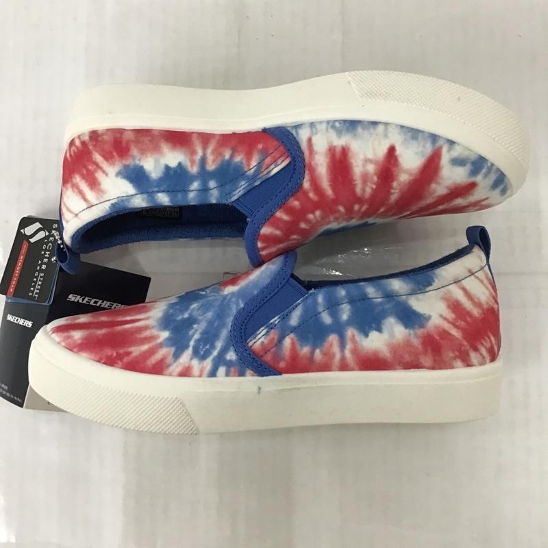 スケッチャーズ SKECHERS スリッポン スリッポン 155082 POPPY HIPPY HYPE 24.5cm 箱有 24.5cm 白 / ホワイト / X 青 / ブルー / X 赤 / レッド / レディース USED 古着 中古 10090094