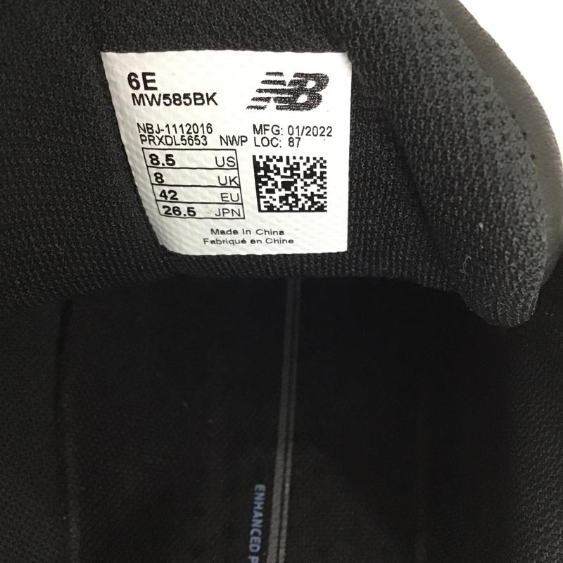 ニューバランス New Balance スニーカー スニーカー MW585BK ウォーキングシューズ 26.5cm 箱有 26.5cm ワンポイント 黒 / ブラック / メンズ USED 古着 中古 10090095