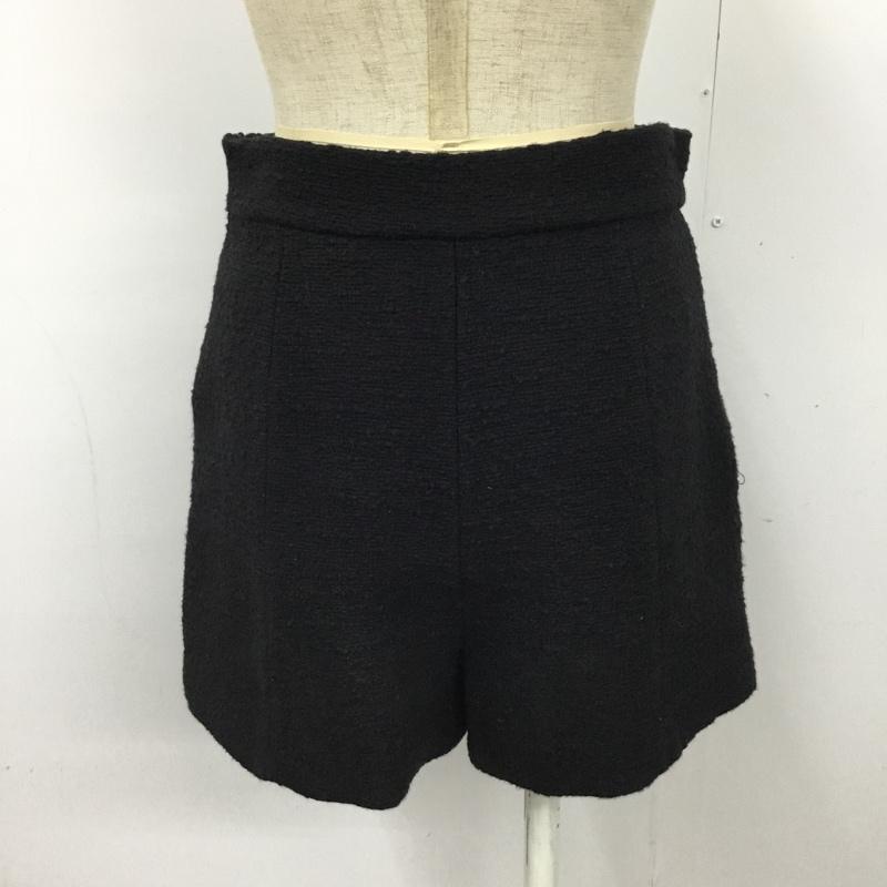 ザラ ZARA パンツ ショートパンツ 8006 795 800 S 無地 黒 / ブラック / レディース USED 古着 中古 10090099
