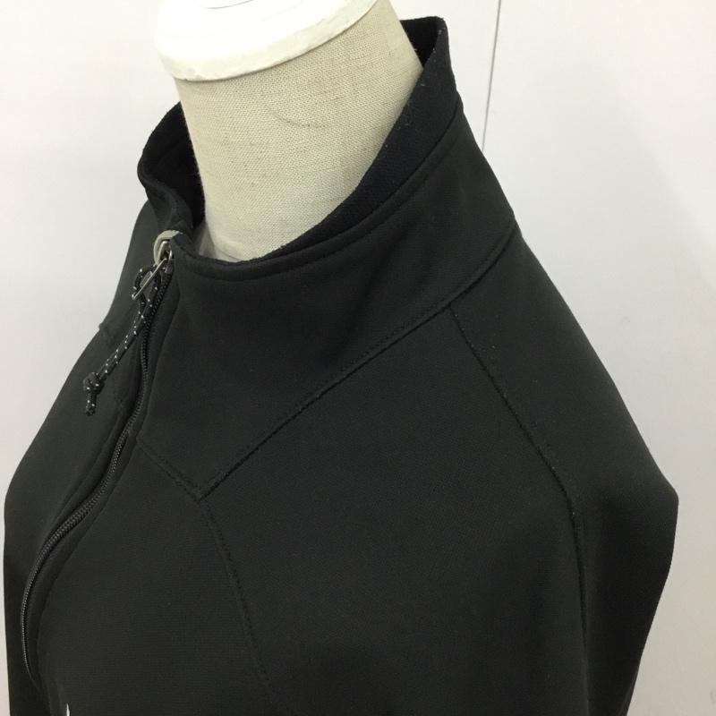 マウンテン ハード ウェアー MOUNTAIN HARDWEAR カットソー 長袖 ハーフジップ L ロゴ、文字 黒 / ブラック / レディース USED 古着 中古 10090110