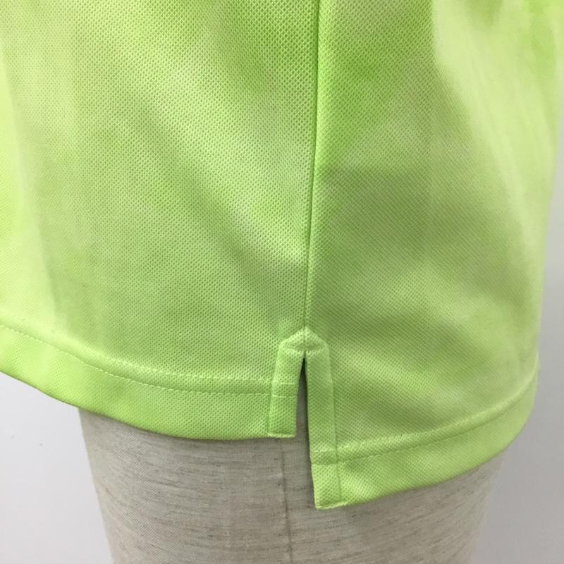コロンビア Columbia ポロシャツ 半袖 111 PM2509 マーキュリーポロ S ロゴ、文字 黄緑 / イエローグリーン / メンズ USED 古着 中古 10090111