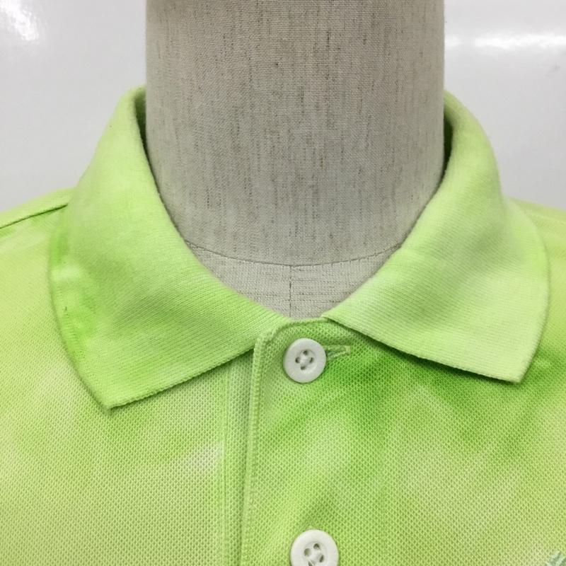 コロンビア Columbia ポロシャツ 半袖 111 PM2509 マーキュリーポロ S ロゴ、文字 黄緑 / イエローグリーン / メンズ USED 古着 中古 10090111