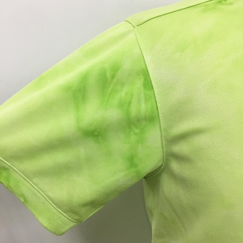 コロンビア Columbia ポロシャツ 半袖 111 PM2509 マーキュリーポロ S ロゴ、文字 黄緑 / イエローグリーン / メンズ USED 古着 中古 10090111