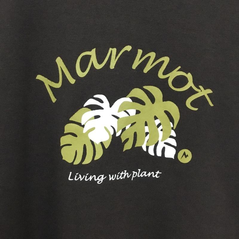 マーモット Marmot Tシャツ 長袖 MJT-7737W L プリント ダークブラウン / ダークブラウン / メンズ USED 古着 中古 10090117