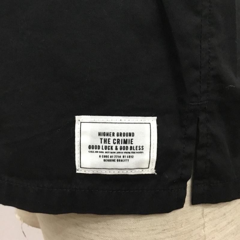 クライミー CRIMIE シャツ、ブラウス 半袖 オープンカラーシャツ M ロゴ、文字 黒 / ブラック / X 白 / ホワイト /  メンズ USED 古着 中古 10090119