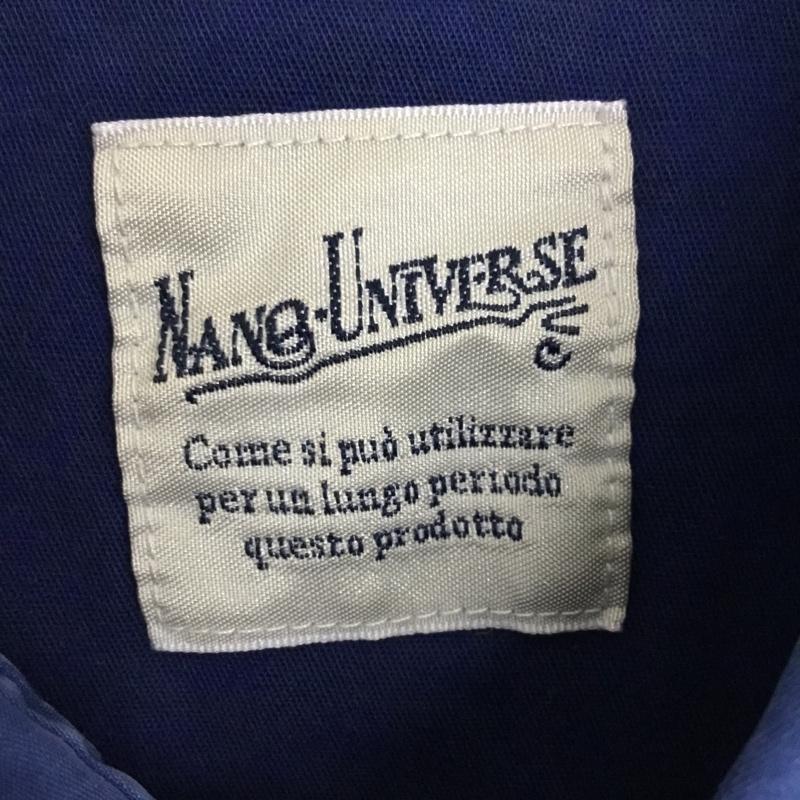 ナノユニバース nano・universe シャツ、ブラウス 半袖 BA62SH0143HP M 無地 紺 / ネイビー / メンズ USED 古着 中古 10090127