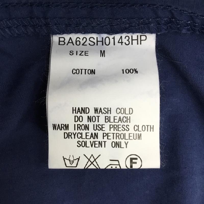 ナノユニバース nano・universe シャツ、ブラウス 半袖 BA62SH0143HP M 無地 紺 / ネイビー / メンズ USED 古着 中古 10090127
