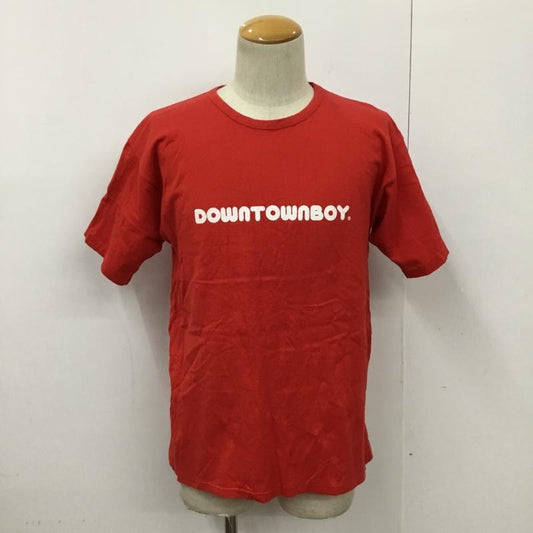 古着 USED Tシャツ 半袖 DOWNTOWN BOY バックロゴ FREE ロゴ、文字 赤 / レッド /  メンズ USED 古着 中古 10090129