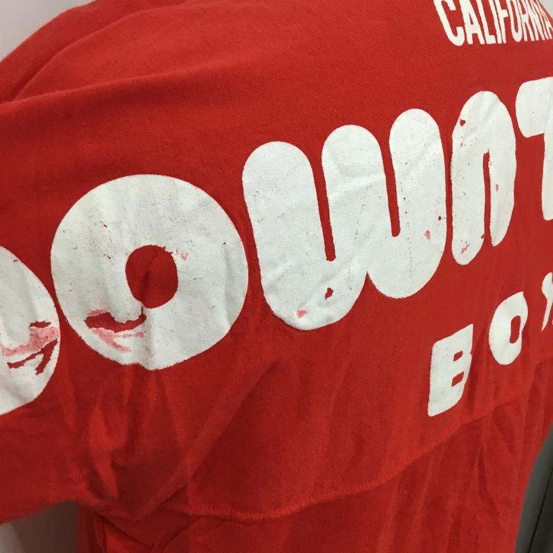 古着 USED Tシャツ 半袖 DOWNTOWN BOY バックロゴ FREE ロゴ、文字 赤 / レッド /  メンズ USED 古着 中古 10090129