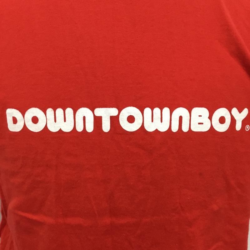 古着 USED Tシャツ 半袖 DOWNTOWN BOY バックロゴ FREE ロゴ、文字 赤 / レッド /  メンズ USED 古着 中古 10090129