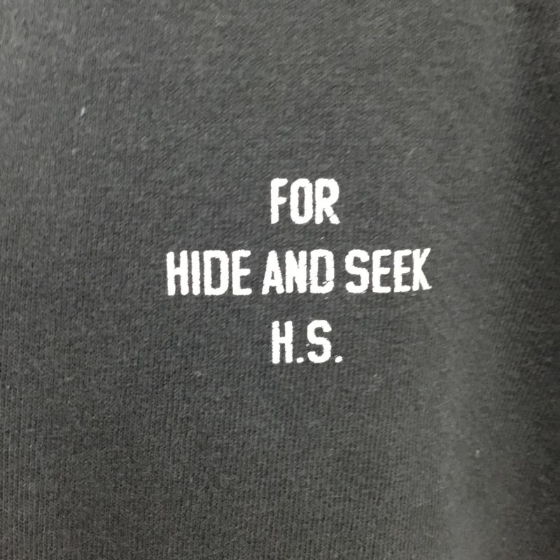 ハイドアンドシーク HIDE AND SEEK Tシャツ 半袖 バックプリント L プリント 黒 / ブラック /  メンズ USED 古着 中古 10090133