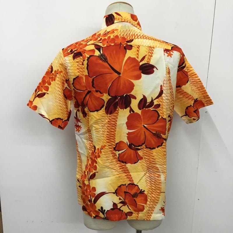 古着 USED シャツ、ブラウス 半袖 S 花柄 橙 / オレンジ / メンズ USED 古着 中古 10090134