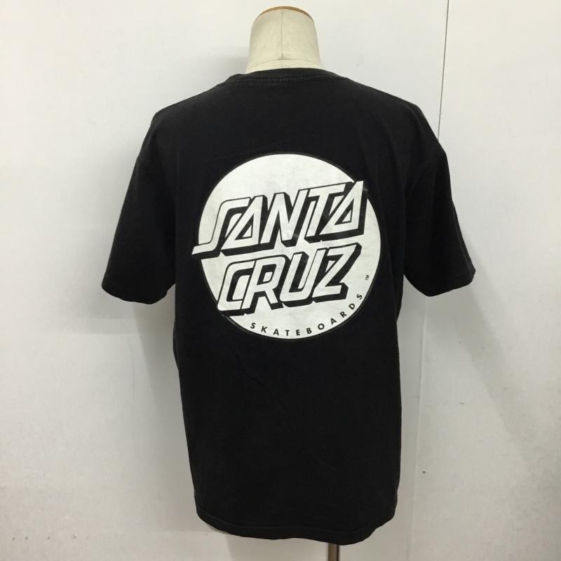 サンタクルーズ SANTA CRUZ Tシャツ 半袖 バックプリント L ロゴ、文字 黒 / ブラック /  メンズ USED 古着 中古 10090135