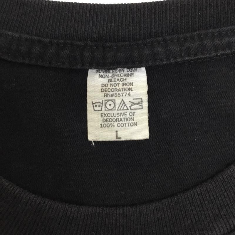 サンタクルーズ SANTA CRUZ Tシャツ 半袖 バックプリント L ロゴ、文字 黒 / ブラック /  メンズ USED 古着 中古 10090135