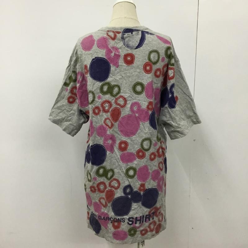 コムデギャルソンシャツ COMME des GARCONS SHIRT Tシャツ 半袖 S13102 バックプリント L ロゴ、文字 灰 / グレー /  メンズ USED 古着 中古 10090159