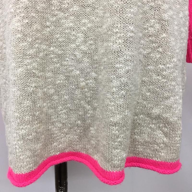 バイマレーネビルガー BY MALENE BIRGER ニット、セーター 七分袖 581-160308 コットンリネン XXS ボーダー柄 桃 / ピンク / X ベージュ / ベージュ / レディース USED 古着 中古 10090177