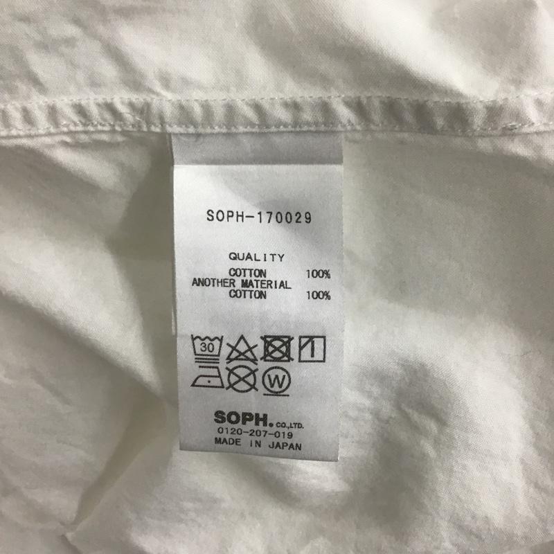 ソフ SOPH. シャツ、ブラウス 長袖 ボタンダウンシャツ S 無地 X 星 白 / ホワイト /  メンズ USED 古着 中古 10090198