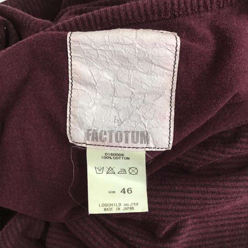 ファクトタム FACTOTUM Tシャツ 長袖 46 ボーダー柄 マルチカラー / マルチカラー /  メンズ USED 古着 中古 10090201