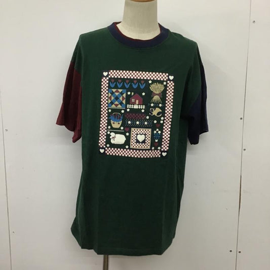 古着 USED Tシャツ 半袖 L 無地 マルチカラー / マルチカラー /  メンズ USED 古着 中古 10090202