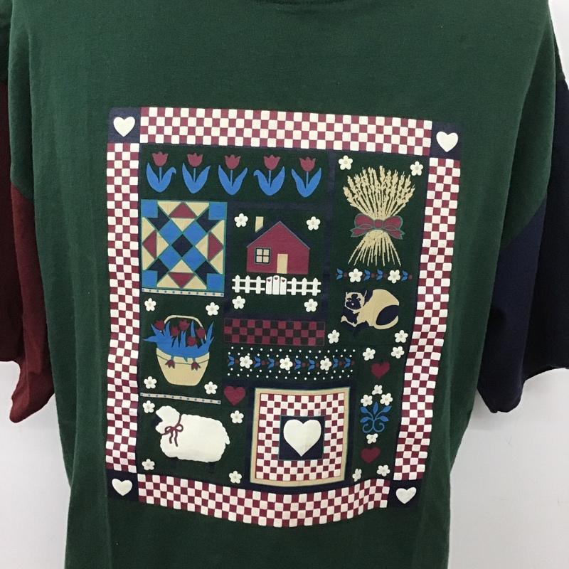 古着 USED Tシャツ 半袖 L 無地 マルチカラー / マルチカラー / メンズ USED 古着 中古 10090202