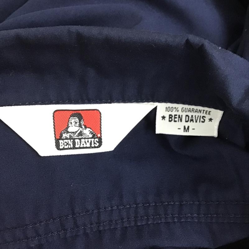 ベンデイビス BEN DAVIS シャツ、ブラウス 半袖 ワークシャツ M 無地 X 刺繍 紺 / ネイビー / X 灰 / グレー /  メンズ USED 古着 中古 10090212